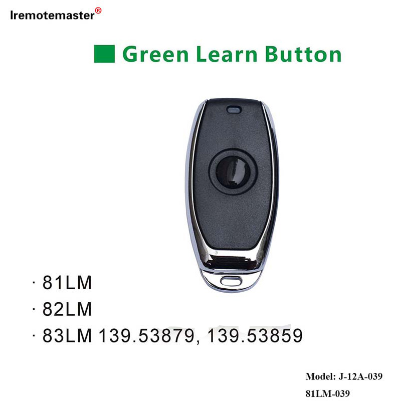 81LM 82LM 83LM ಗ್ರೀನ್ ಲರ್ನ್ ಬಟನ್ 390MHz ಗ್ಯಾರೇಜ್ ಡೋರ್ ರಿಮೋಟ್ ಕಂಟ್ರೋಲ್‌ಗಾಗಿ